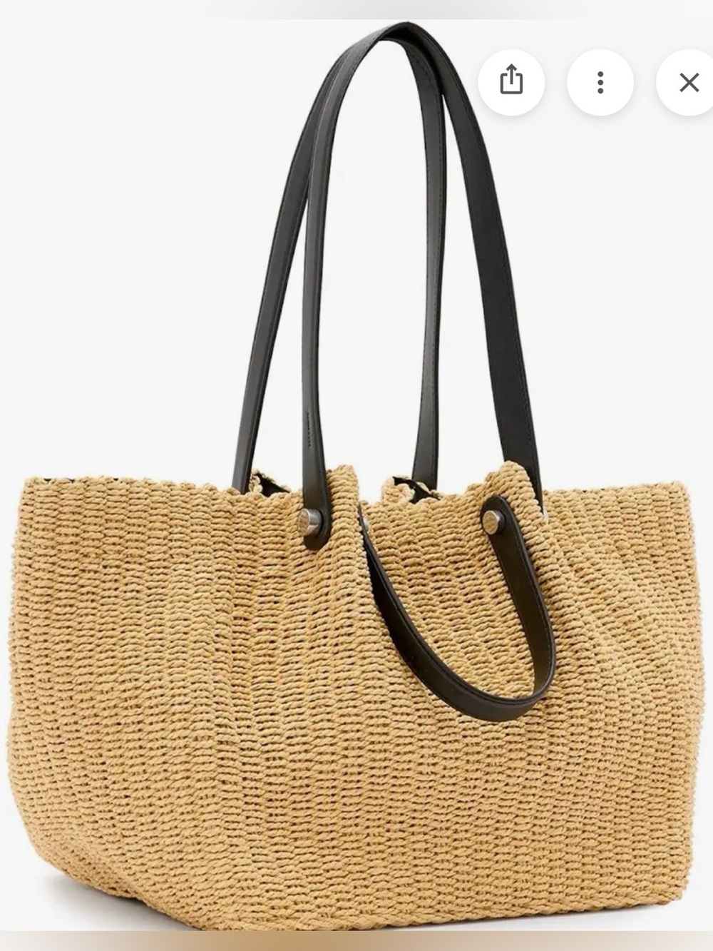 AllSaints ALLINGTON WOVEN TOTE BAG $199 NEW - Picture 8 of 10